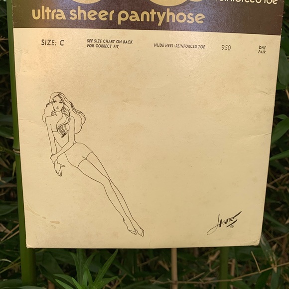Vintage Navy Hanes Pantyhose - Picture 2 of 5